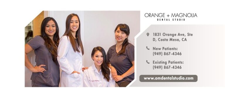 Dental Clinic Costa Mesa CA Orange And Magnolia Dental Studio Dr. Joyce Kahng COVER 768x337