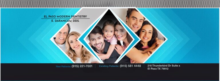 Family Dentistry El Paso TX El Paso Modern Dentistry Enrique Darancou DDS cover 1 768x284
