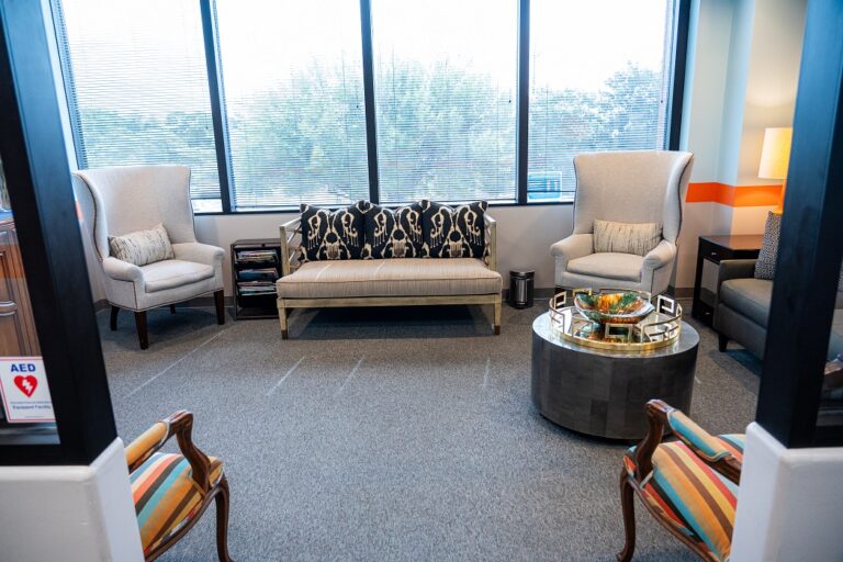 Waiting area at Brilliant Smiles Austin 768x512