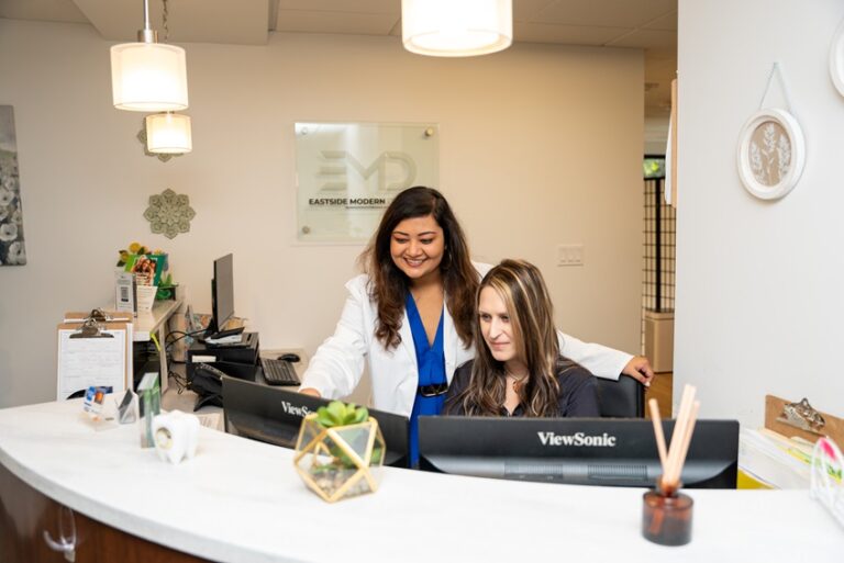 Issaquah dentist Dr. Mannat Dhillon at Eastside Modern Dentistry 768x513