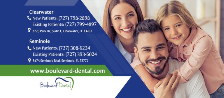 Dentist Clearwater and Seminole FL Boulevard Dental Dr. Chris Wujick DMD COVER 2 768x337