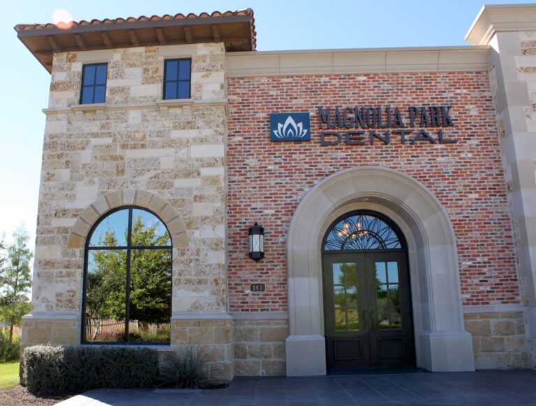 Dentist Coppell TX Magnolia Park Dental Dr. Brady Camp exterior 1 768x583