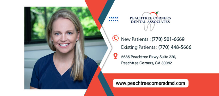 Dentist Peachtree Corners GA Peachtree Corners Dental Associates Dr. Kristina Dawson DDS COVER 768x337