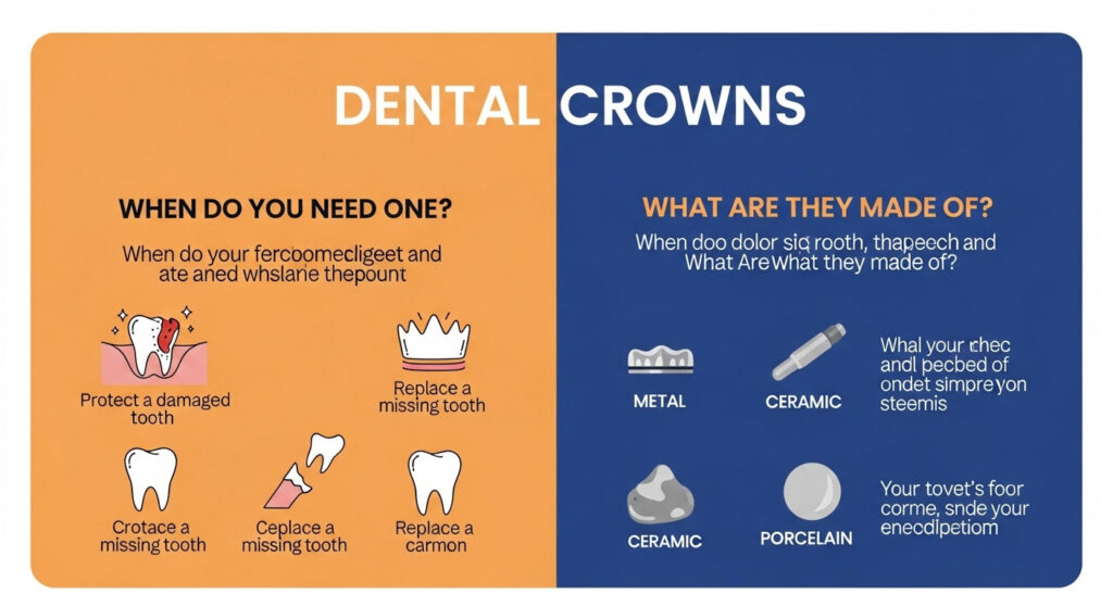 Dental Crowns: When Do You Need One and What Are They Made Of