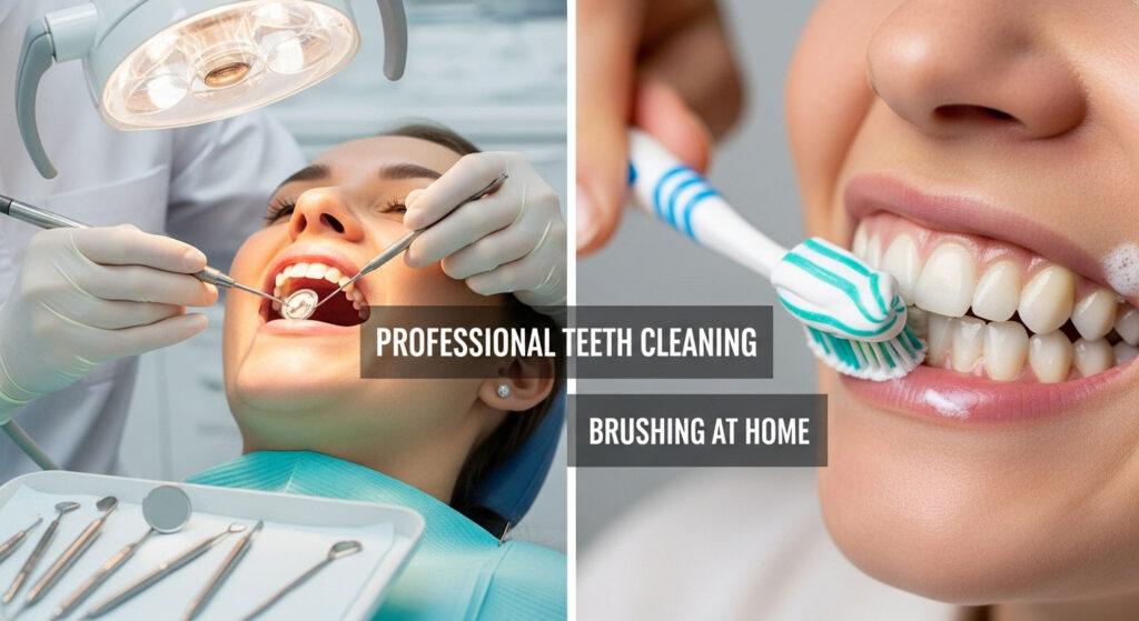 Why a Professional Teeth Cleaning is Different From Brushing at Home