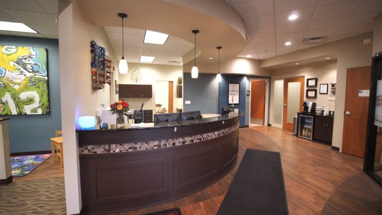 Reception center at Milwaukee Dentist Cigno Family Dental 768x432