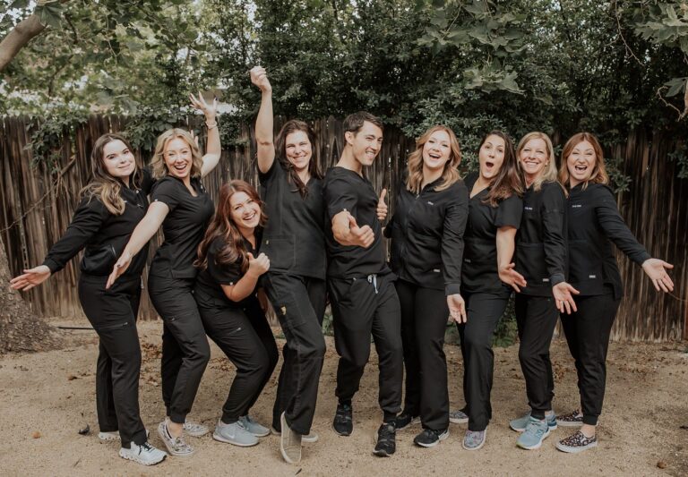 Outdoor team photo session at Sparks dentist Kanellis Family Dentistry 768x533