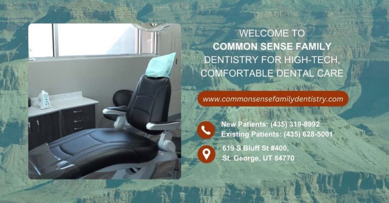 Dentist St. George UT Mrs. Michelle Stucki Common Sense Family Dentistry cover 768x401