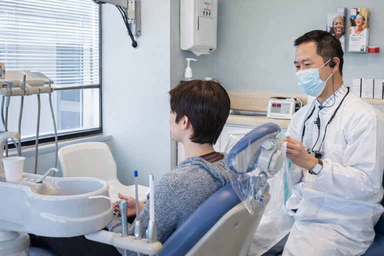 dentist consulting patient Chevy Chase MD 768x512